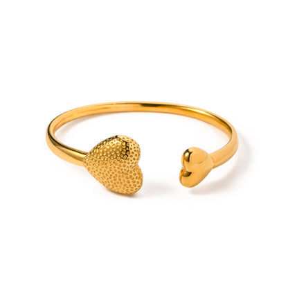 Asymmetric heart bracelet