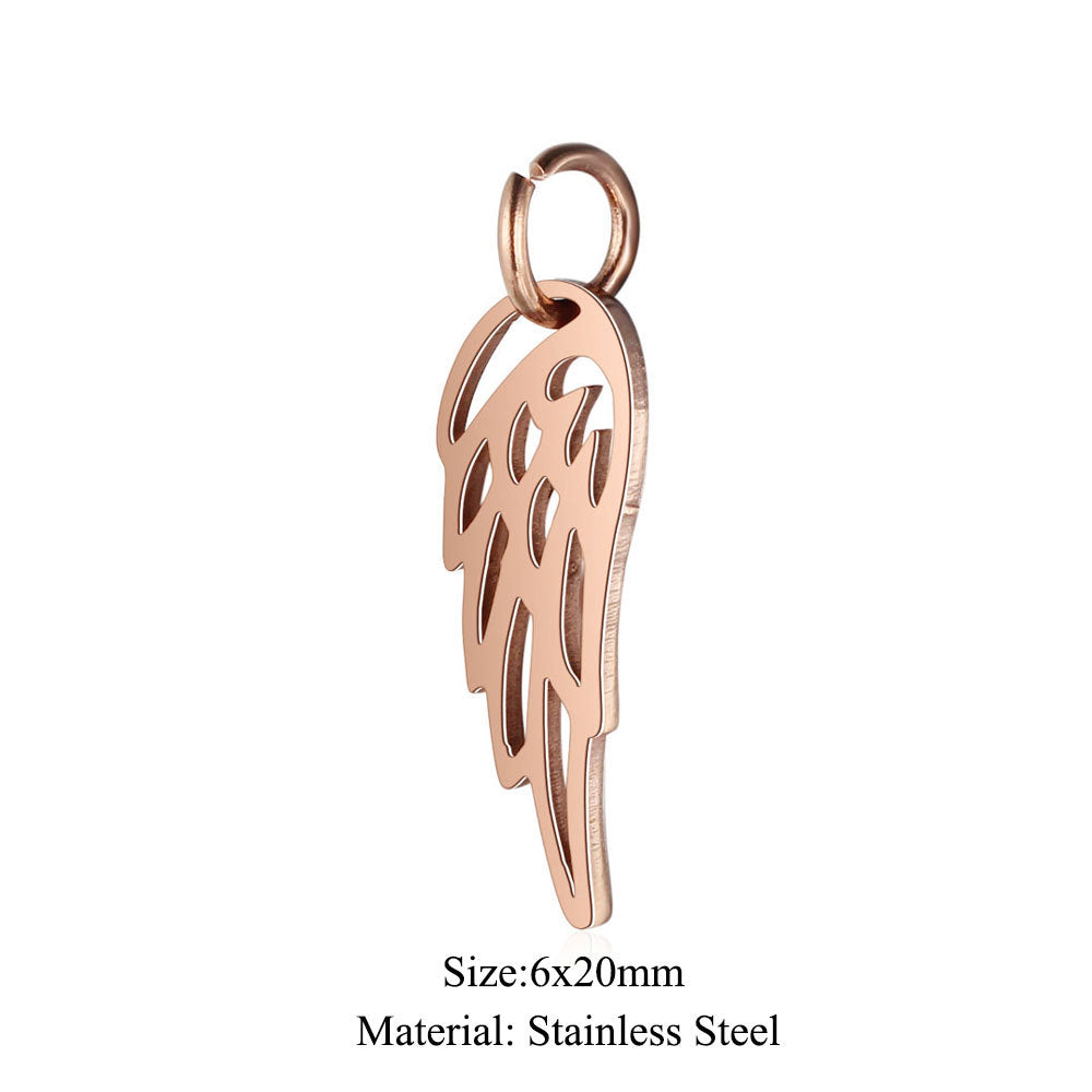 5 pcs/titanium steel pendant LOVE pentagram elephant cat