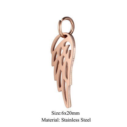 5 pcs/titanium steel pendant LOVE pentagram elephant cat