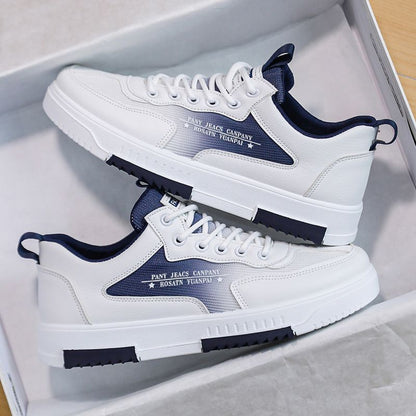 Breathable Mesh High-Top White Shoes