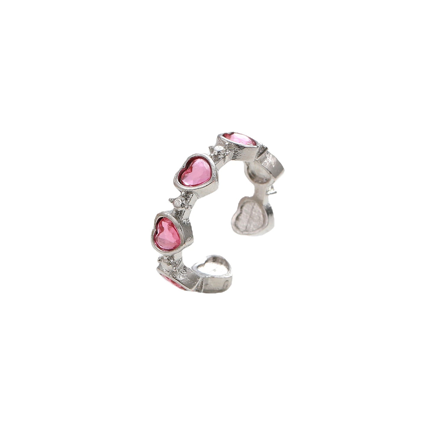 Pink Crown Adjustable Ring
