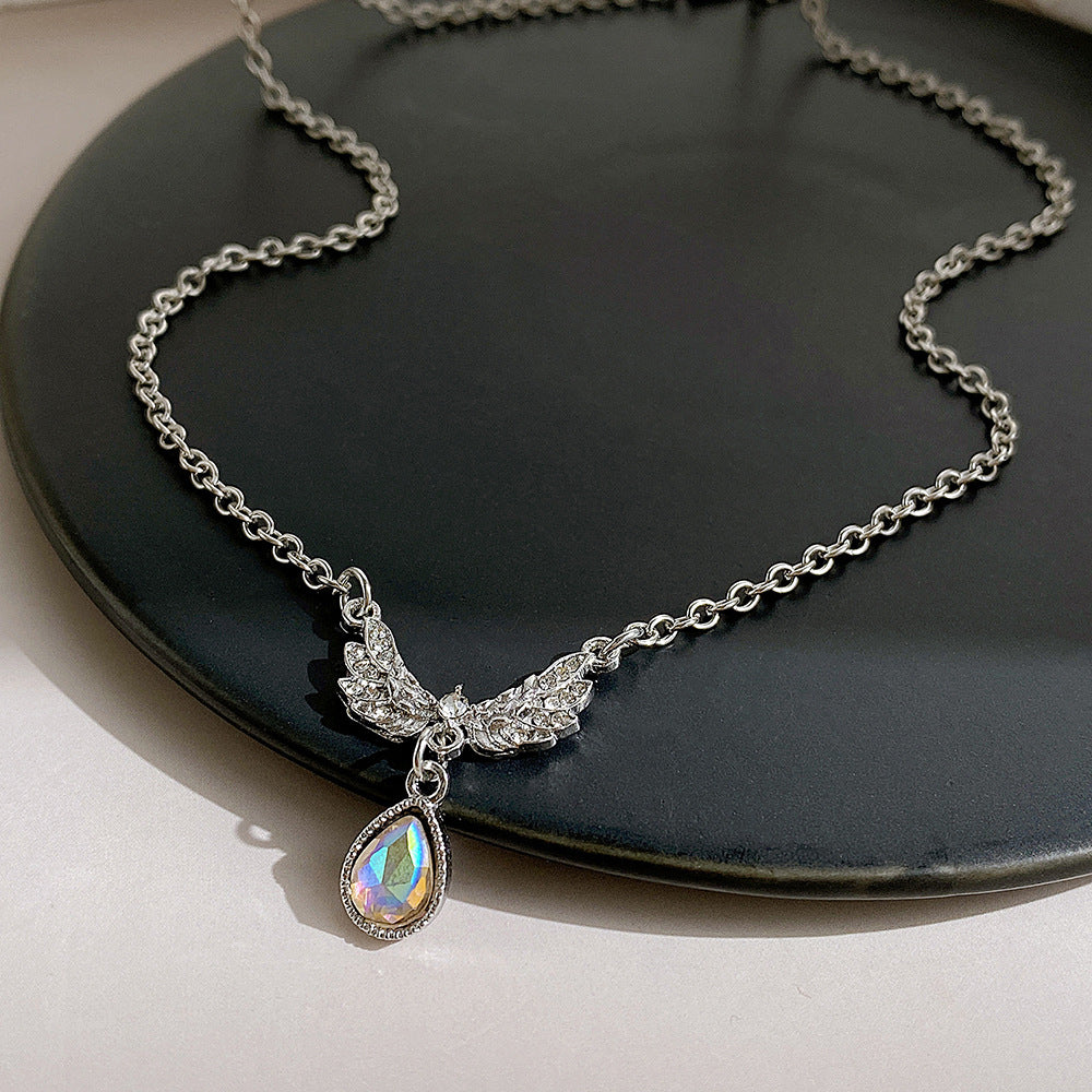 Angel Wings Moonstone Necklace