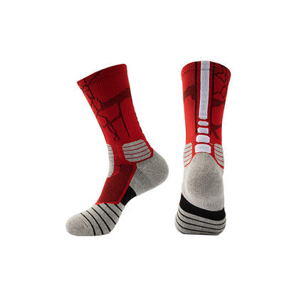 Elite Basketball Socks Mid-Length Thick Non-Slip