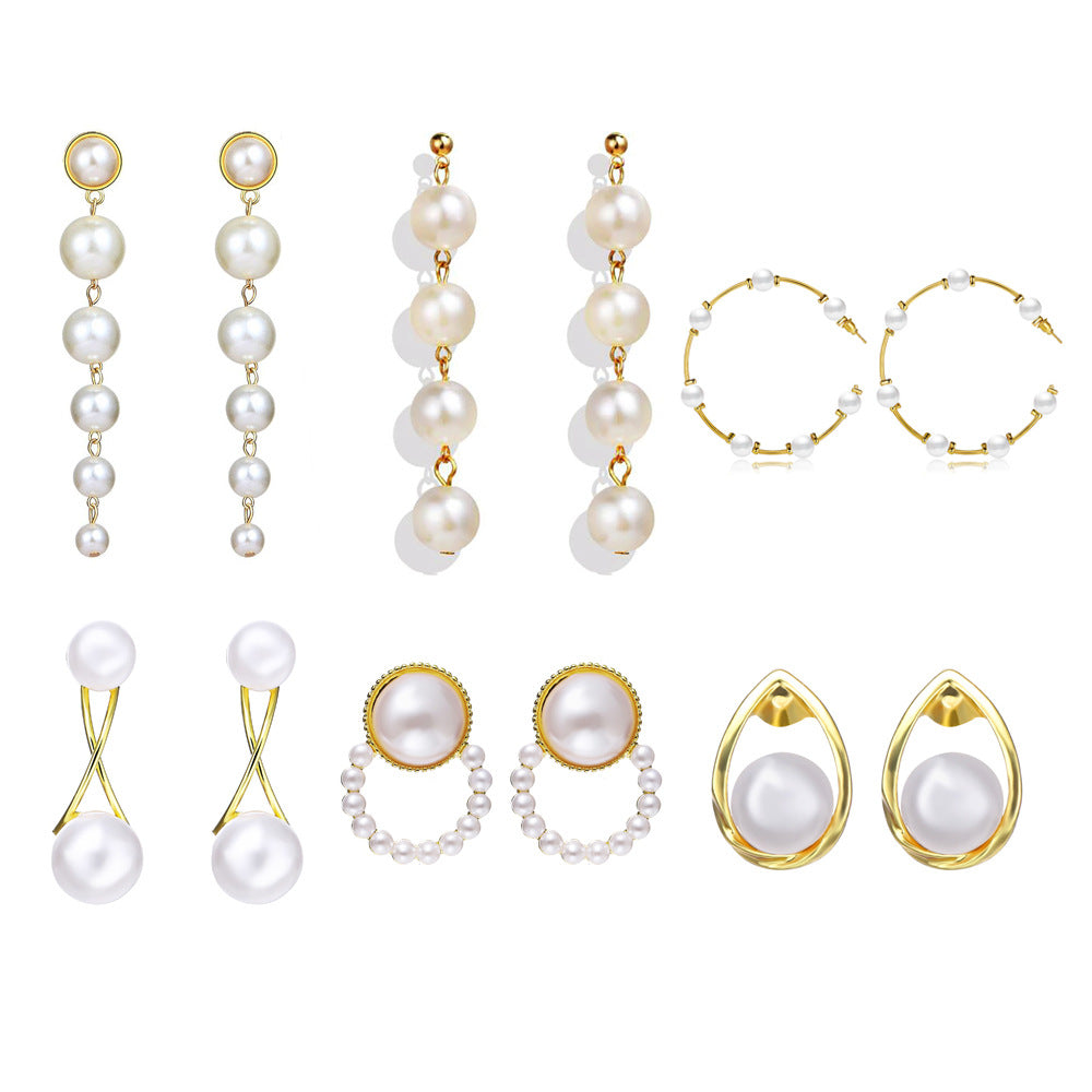Retro Pearl Drop Earrings