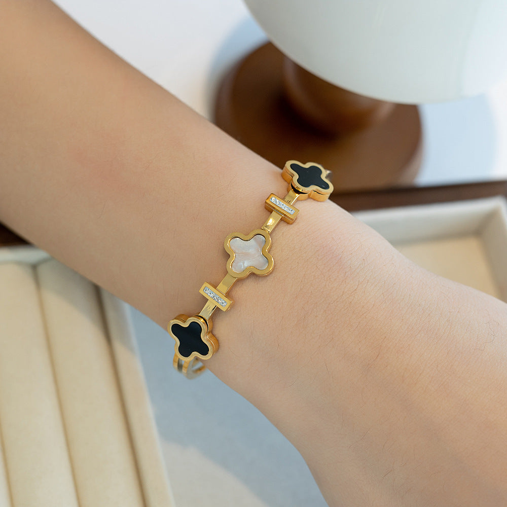 Non-Fading Titanium Steel Minimalist INS-Style Bracelet