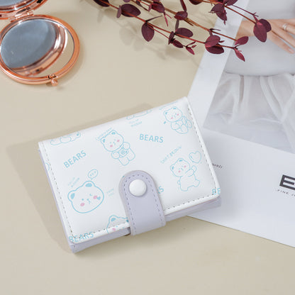 Girl wallet short cartoon