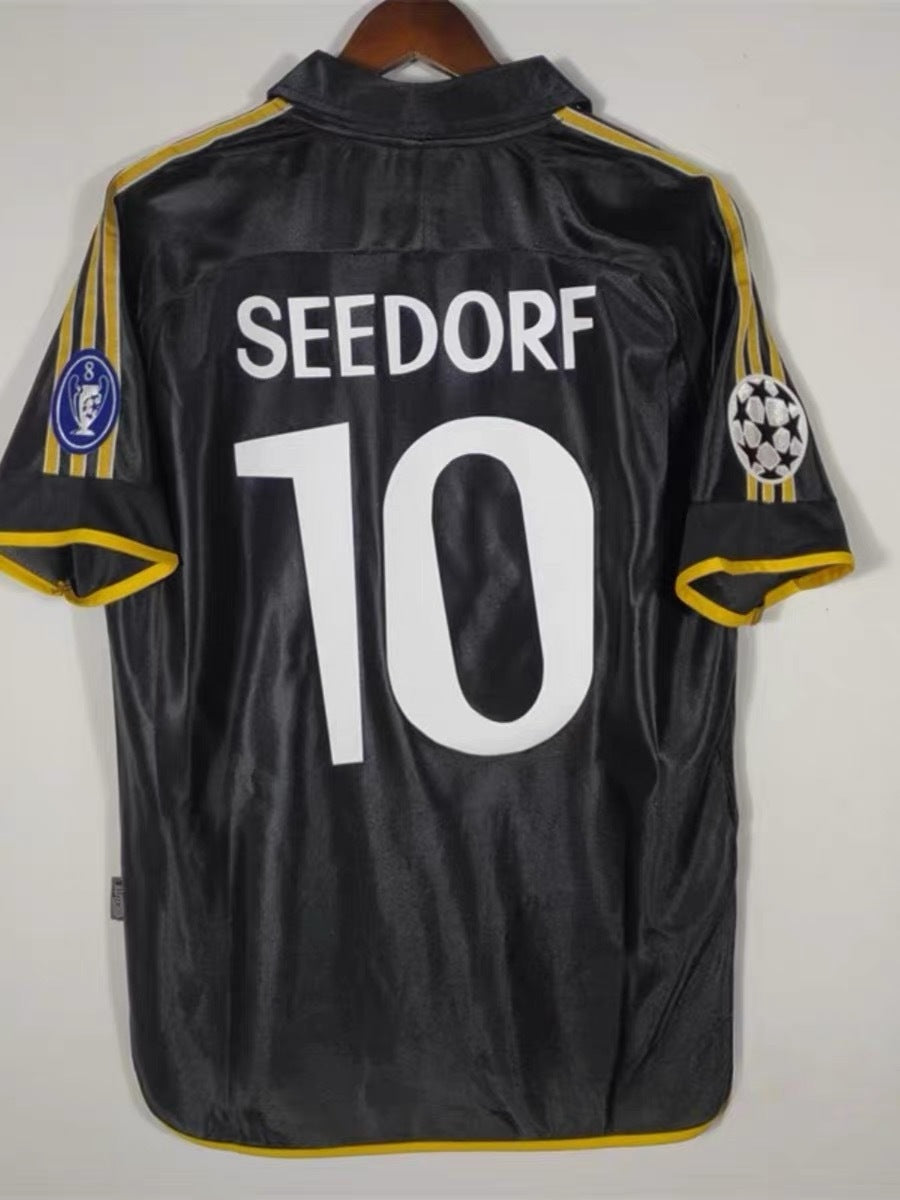 98-00 Retro Real Madrid Home Away 7 Raul Suker Carlos Guti Redondo Jersey