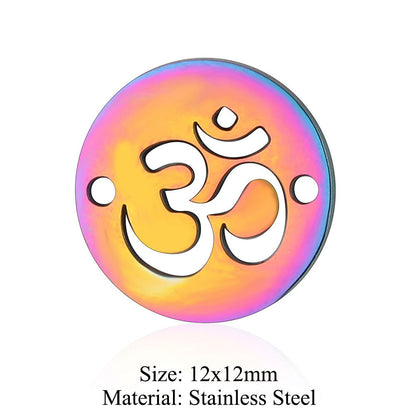 5 pcs/coated colorful dream catcher titanium steel pendant