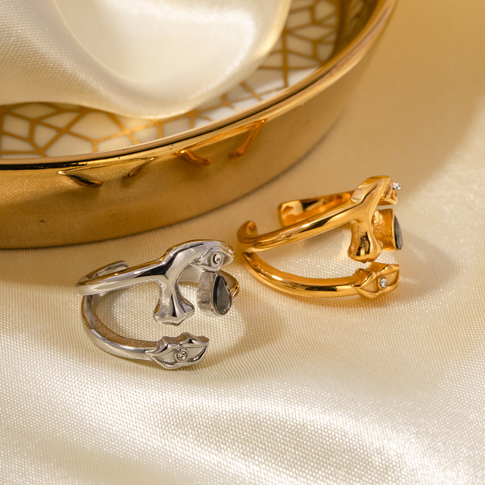 Geometric open ring fashion