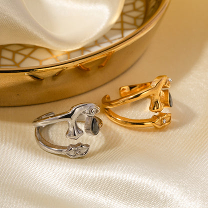 Geometric open ring fashion