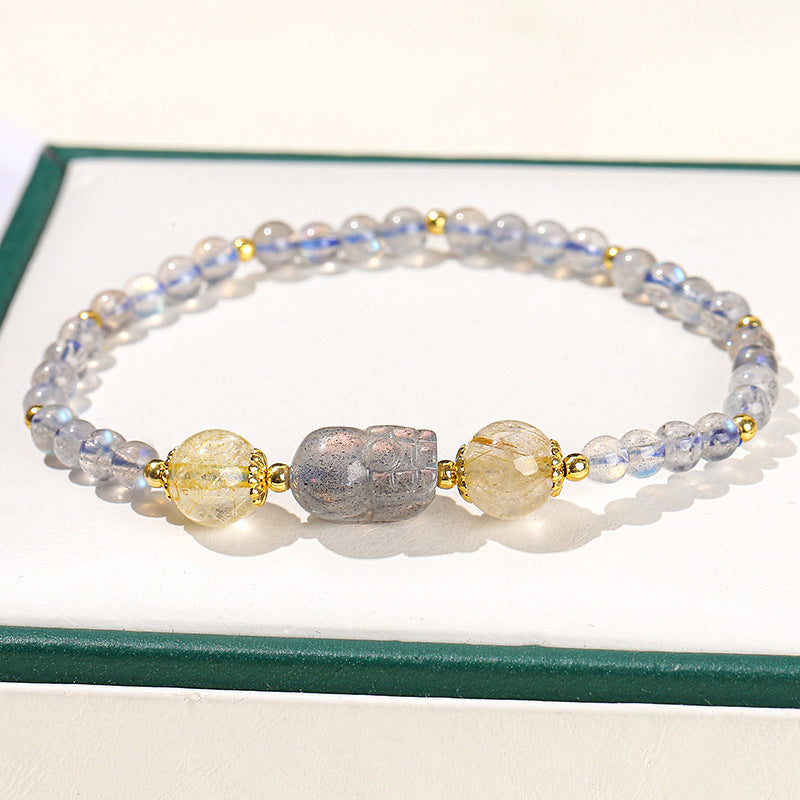 Gray Moonlight Pixiu Bracelet