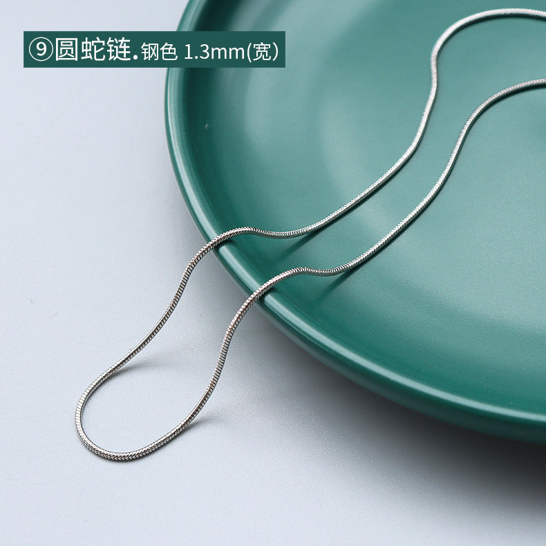 18K Gold Plated Titanium Steel Chain Necklace