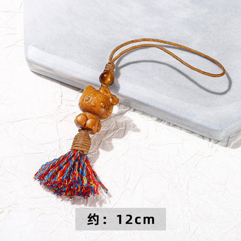 Barbie sandalwood KT cat mobile phone pendant