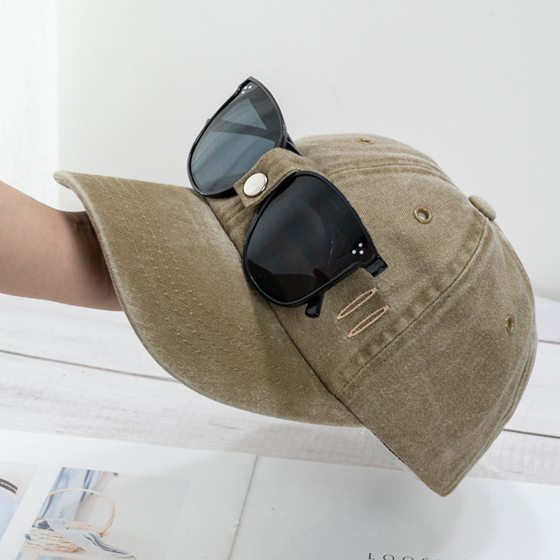 Cat Ear Pilot Sunglasses Baseball Cap