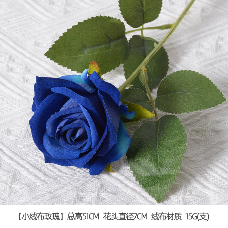 Artificial flowers blue series flowers plastic flowers wholesale