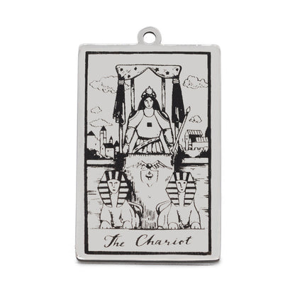 5 pcs/bag Tarot titanium steel pendant retro