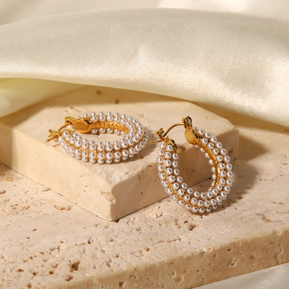 Pearl earrings jewelry