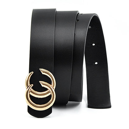 Faux leather decorative belt