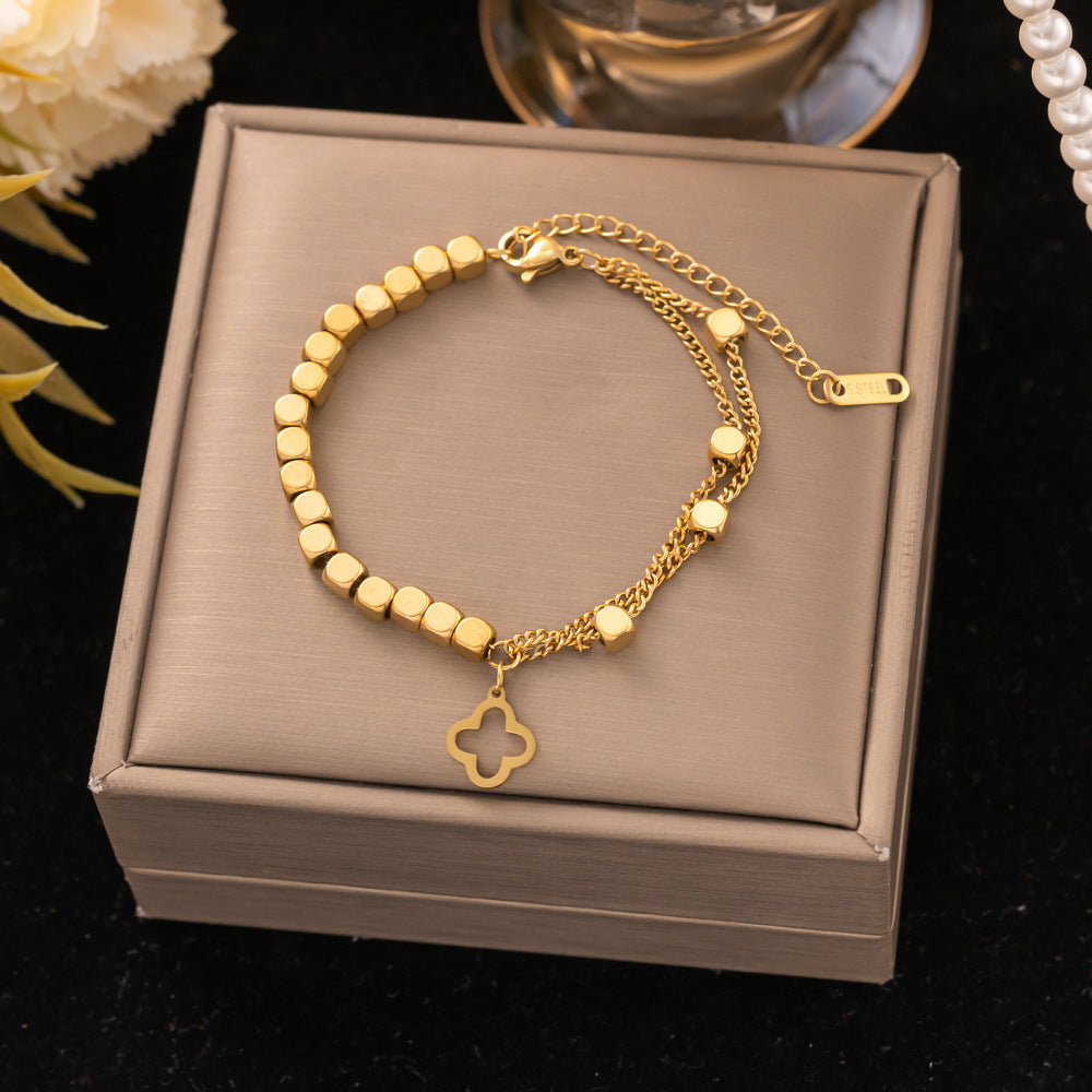 18K Gold Titanium Steel Bracelet
