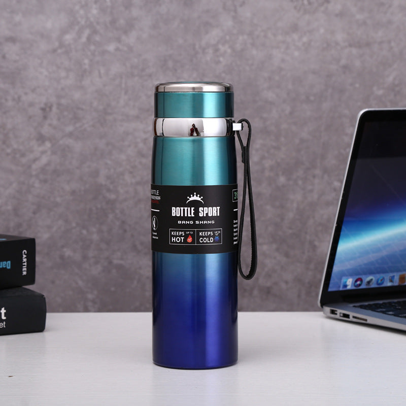 304 Stainless Steel Insulated Mug with Carrying Strap