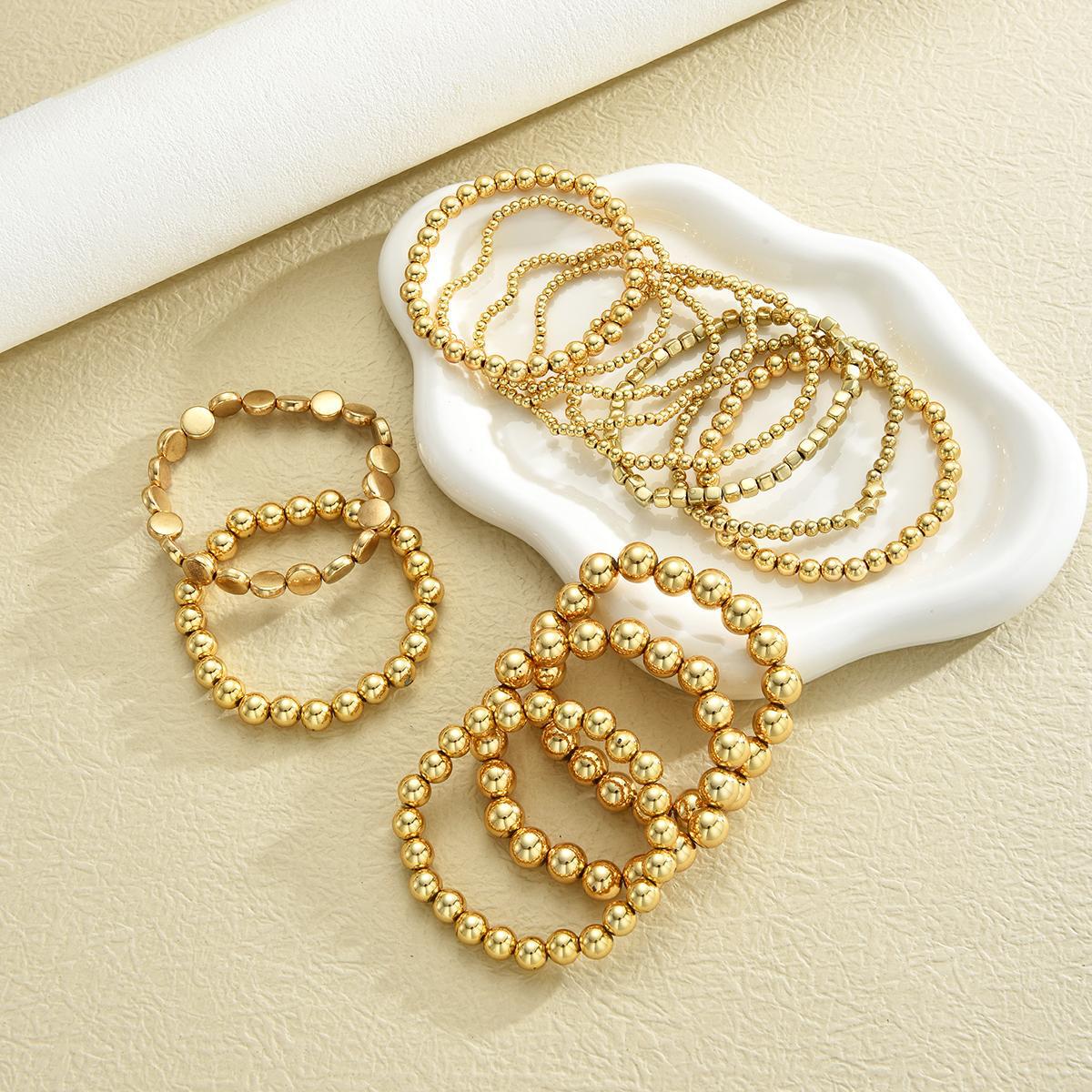 Multi-layer Silver Beaded Bracelet