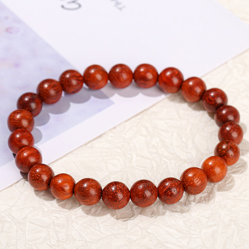 Pulsera de pera de cártamo pulsera de sándalo rojo lobular pulsera de sándalo rojo ojo de gato 