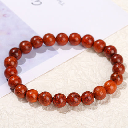 Pulsera de pera de cártamo pulsera de sándalo rojo lobular pulsera de sándalo rojo ojo de gato 
