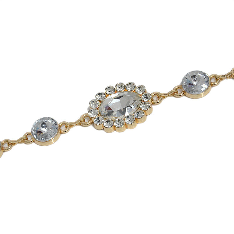 Rhinestone inlaid women's waist chain wholesale