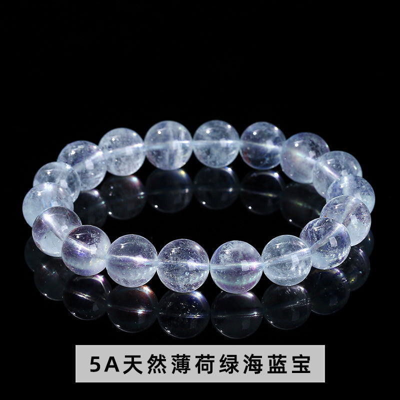 7A Natural Ice Transparent Aquamarine Bracelet