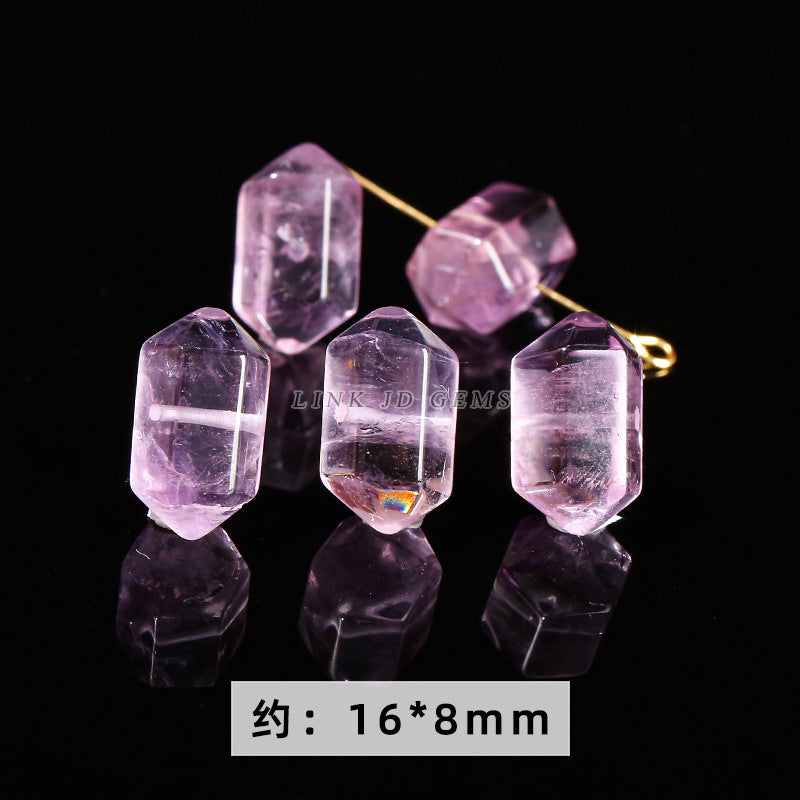 Amethyst engraving Pixiu nine-tailed fox single loose bead