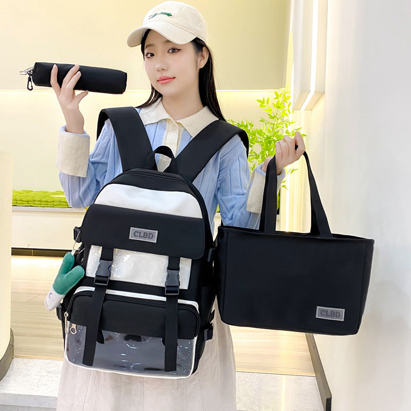 3-piece student school bag, backpack