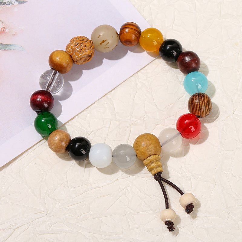 Eighteen-seed Bodhi bracelet.