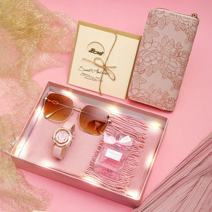Watch Perfume Wallet 7-piece Gift Box Set