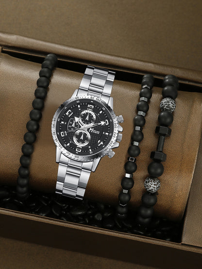 Automatic Mechanical Crown Bracelet Watch Set
