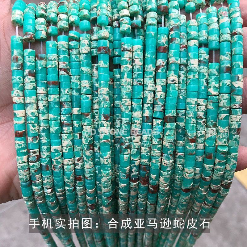 4 * 2Mm synthetic emperor stone spacer loose beads
