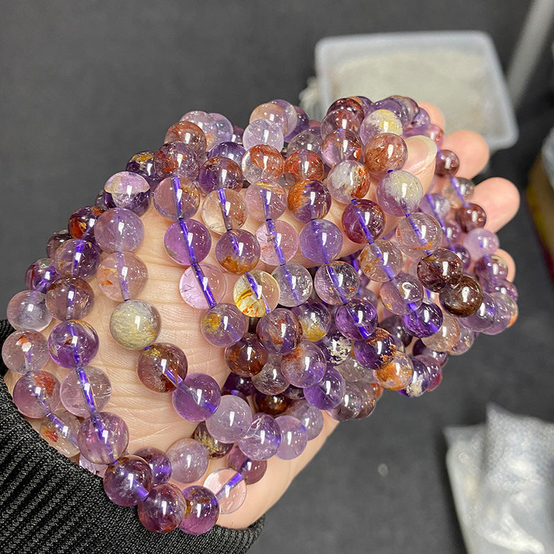 5A Natural Purple Ghost Stone Bracelet
