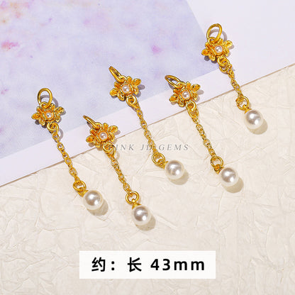 Ancient sand gold dripping copper accessories