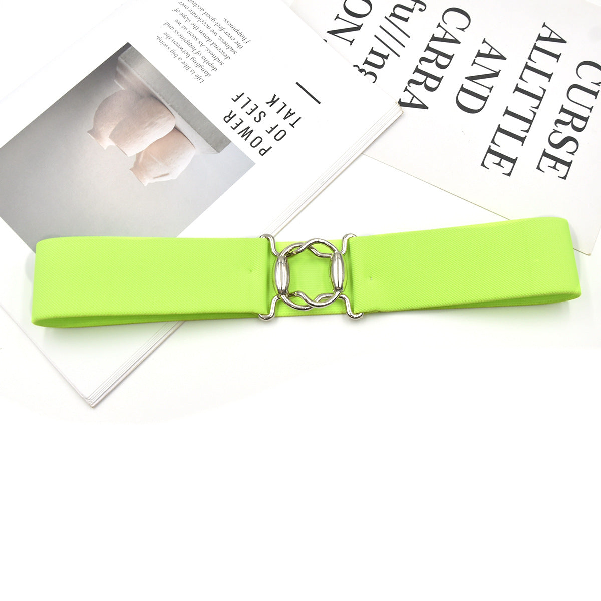 Popular women's belt gold buckle