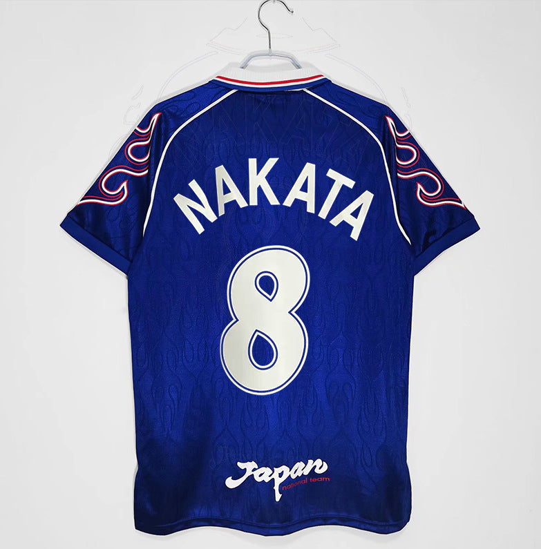 98 Japan World Cup Home Away Retro Nakata 8 Long Short Sleeve