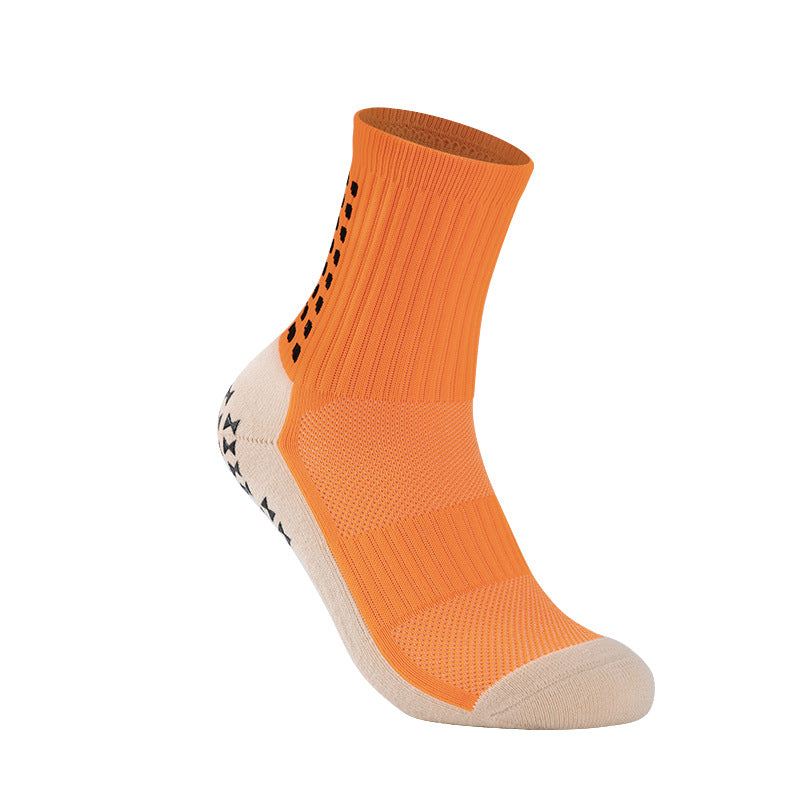 Short Soccer Socks Men Anti-Slip Gel Towel Bottom Training
