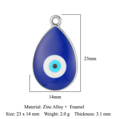 5 pcs/pack, dripping eyes, hang tags, alloy necklaces, pendants.
