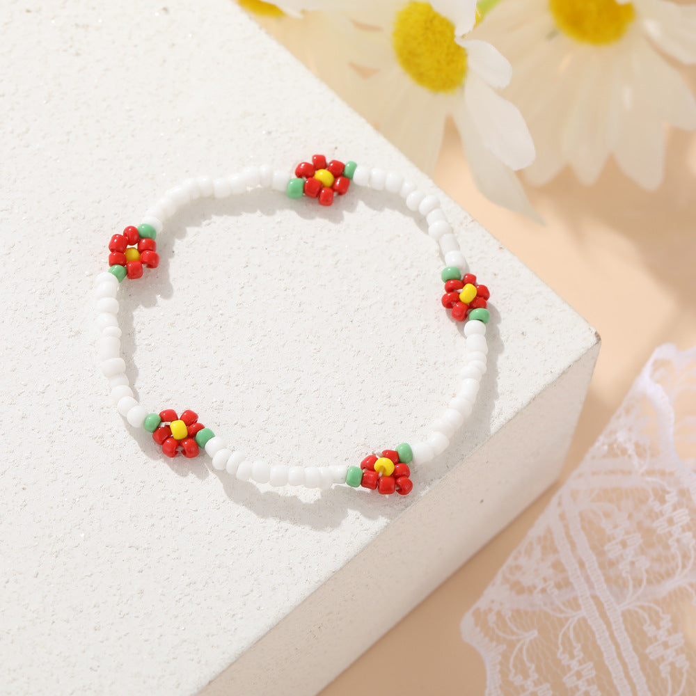 Bohemian Vibrant Color Daisy Necklace for Women