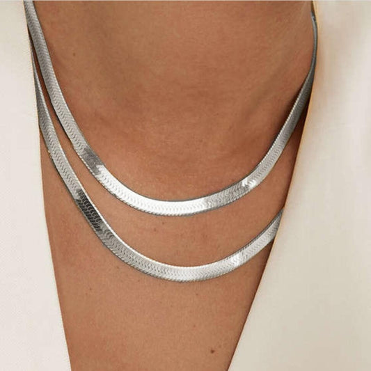 Multi-Layer Snake Bone Necklace