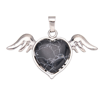 asas naturais de cristal amor pingente de cristal 