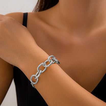 Collar multicapa de cadena de aluminio personalizado 