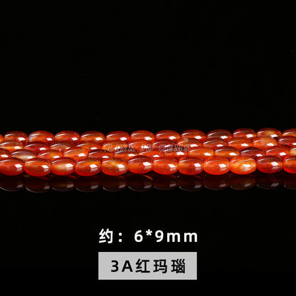 agate rice beads loose beads drum beads bucket beads DIY