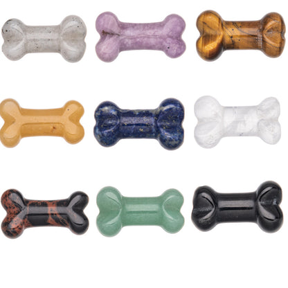 Crystal Agate Carved Bone Miniature Ornaments