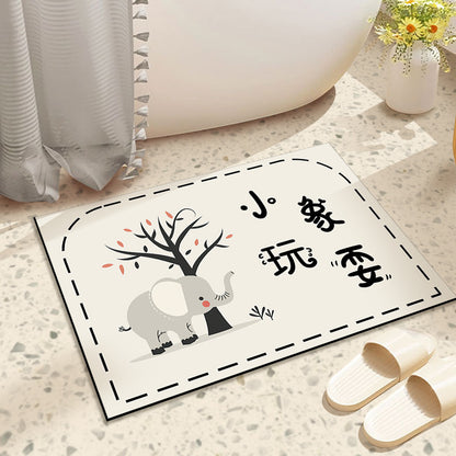 Diatomaceous Earth Bath Mat, Anti-Slip and Quick-Drying