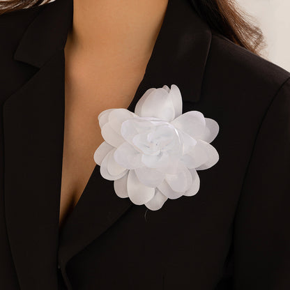 Pin dual purpose rose corsage brooch