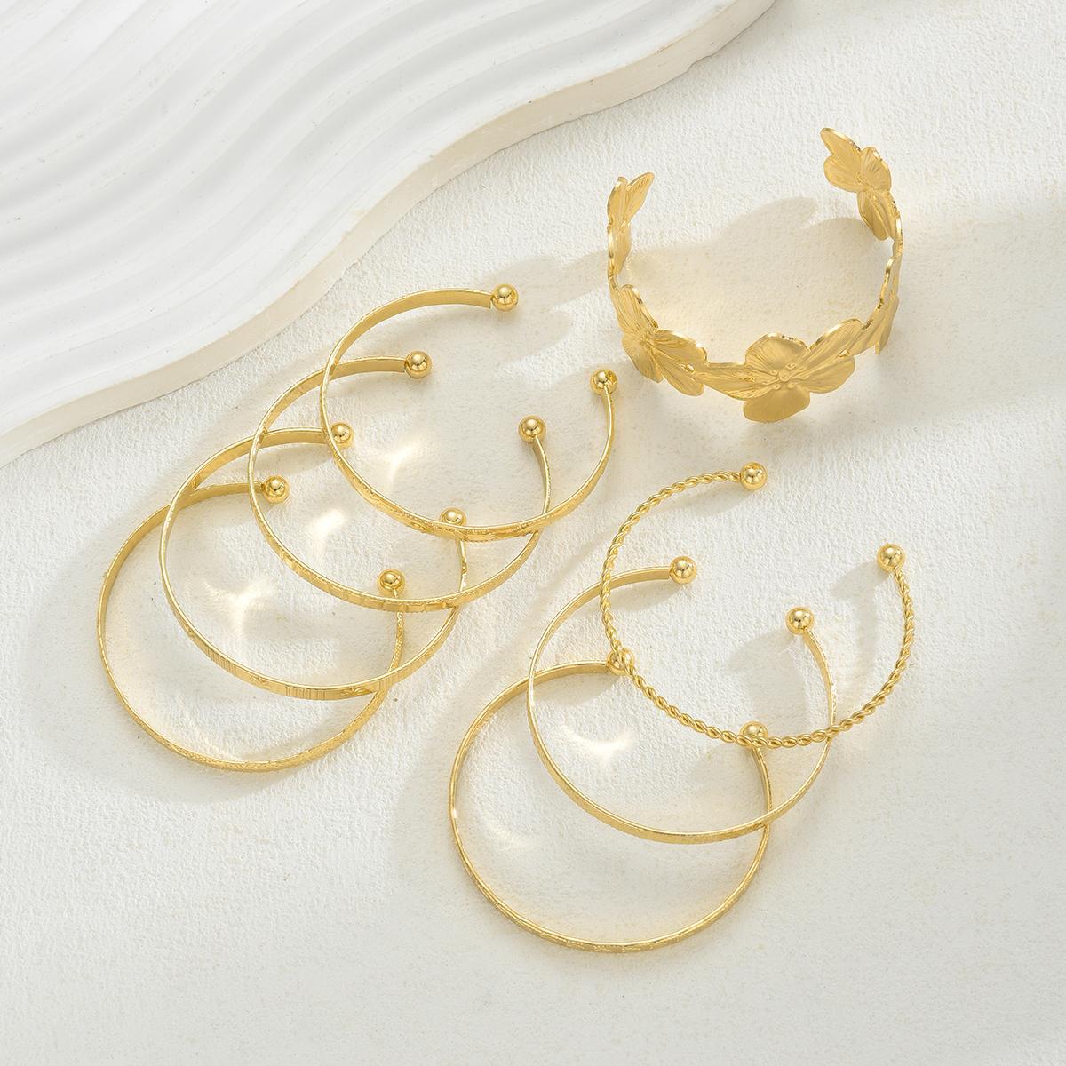 Rhombus Pattern Bracelet Set (8 Pieces)